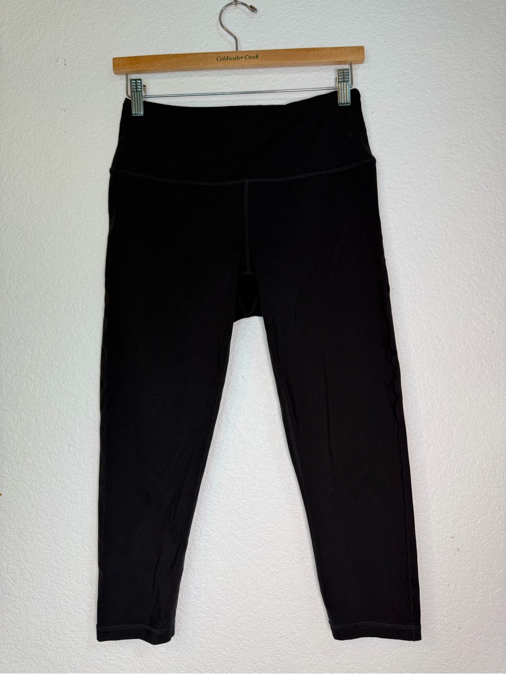Prana Black High-Waist Cropped‎ Leggings, Size M